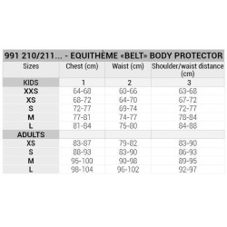 Colete de proteção Equithème Belt Preto Colete de proteção Equithème Belt Preto