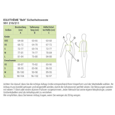 Colete de proteção Equithème Belt Colete de proteção Equithème Belt