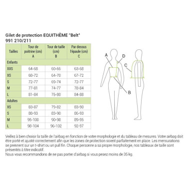 Colete de proteção Equithème Belt Colete de proteção Equithème Belt