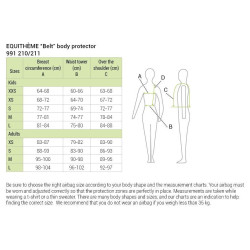 Colete de proteção Equithème Belt Preto Colete de proteção Equithème Belt Preto