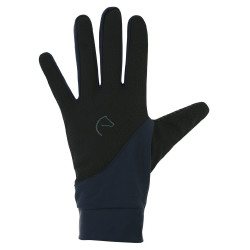 Luvas Equithème Knit digital Preto / azul-marinho