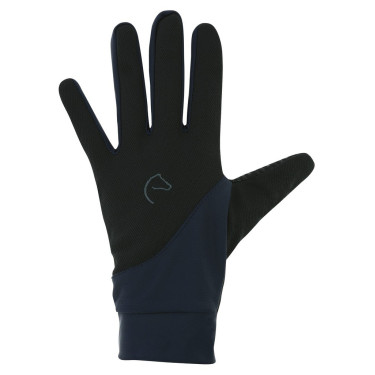 Luvas Equithème Knit digital Preto / azul-marinho