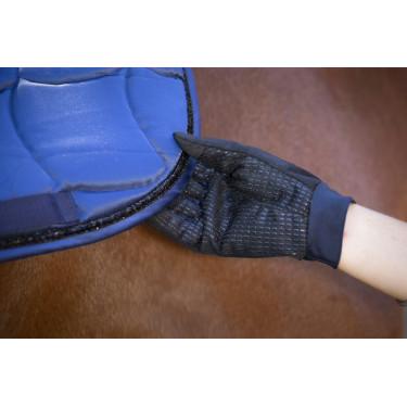 Luvas Equithème Knit digital Preto / azul-marinho