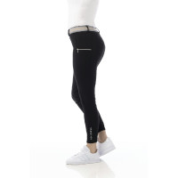 Calça Equitheme Lor com fundo de silicone Preto Calça Equitheme Lor com fundo de silicone Preto