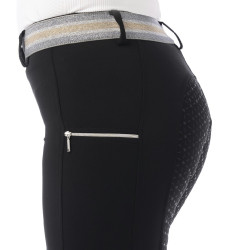 Calça Equitheme Lor com fundo de silicone Preto