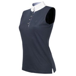 Polo Equithème Mesh Cores SM Marinho / azul / branco