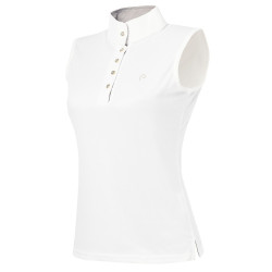 Polo Equithème Mesh Cores SM Branco / marrom / branco Polo Equithème Mesh Cores SM Branco / marrom / branco