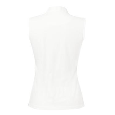 Polo Equithème Mesh Cores SM Branco / marrom / branco Polo Equithème Mesh Cores SM Branco / marrom / branco