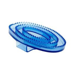Petite étrille souple Finn-Tack en caoutchouc transparent
