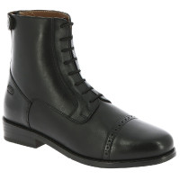 Botas Equithème Deauville com atacadores e fecho éclair Preto Botas Equithème Deauville com atacadores e fecho éclair Preto