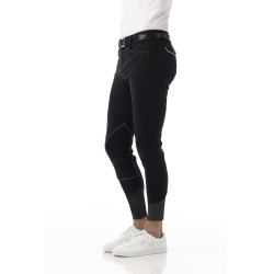 Calça Equithème Pro Antracite / branco Cinzento Calça Equithème Pro Antracite / branco Cinzento