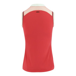 Polo feminino Equithème Smoff sem mangas Fúcsia Rosa Polo feminino Equithème Smoff sem mangas Fúcsia Rosa