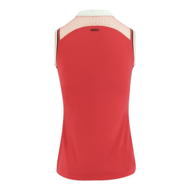 Polo feminino Equithème Smoff sem mangas Fúcsia Rosa Polo feminino Equithème Smoff sem mangas Fúcsia Rosa