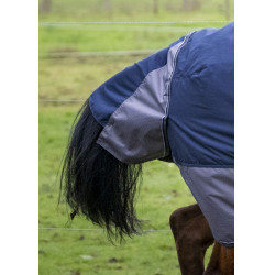 Capa Equithème TYREX 600 D Marinho / cinza Azul Capa Equithème TYREX 600 D Marinho / cinza Azul