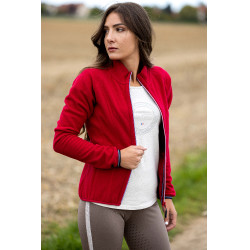 Casaco polar Equithème Lena Cereja Vermelho Casaco polar Equithème Lena Cereja Vermelho