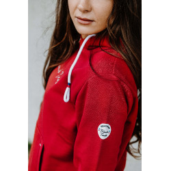 Sweat com capuz Equithème Britney Cereja Vermelho