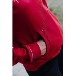 Sweat com capuz Equithème Britney Cereja Vermelho