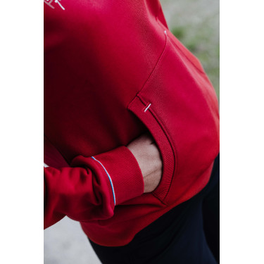 Sweat com capuz Equithème Britney Cereja Vermelho