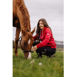 Sweat com capuz Equithème Britney Cereja Vermelho