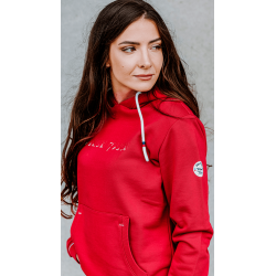 Sweat com capuz Equithème Britney Cereja Vermelho