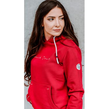 Sweat com capuz Equithème Britney Cereja Vermelho