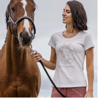 Camiseta Equithème Magali de mangas curtas Branco