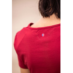 Camiseta Equithème Anna de mangas curtas Cereja Vermelho Camiseta Equithème Anna de mangas curtas Cereja Vermelho