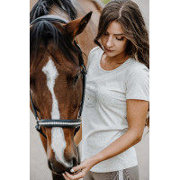 Camiseta Equithème Anna de mangas curtas Azul-marinho Camiseta Equithème Anna de mangas curtas Azul-marinho