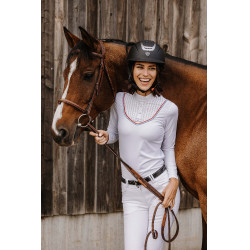 Polo Equithème Cabourg lange mouwen Branco