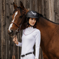 Polo Equithème Cabourg lange mouwen Branco Polo Equithème Cabourg lange mouwen Branco