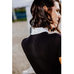 Polo Equithème Lerma de mangas curtas Preto