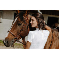 Polo Equithème Vilamoura de mangas curtas Branco Polo Equithème Vilamoura de mangas curtas Branco