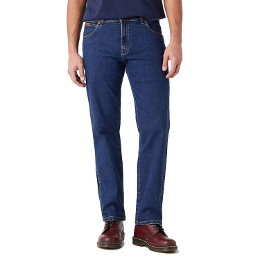 Jean masculino Wrangler Texas stretch escuro Jean masculino Wrangler Texas stretch escuro