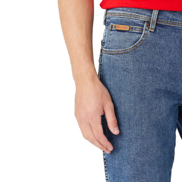 Jeans masculino Wrangler Texas stretch desbotado Jeans masculino Wrangler Texas stretch desbotado
