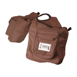Bolsa dianteira acolchoada em nylon deluxe Lakota Castanho