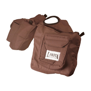 Bolsa dianteira acolchoada em nylon deluxe Lakota Castanho