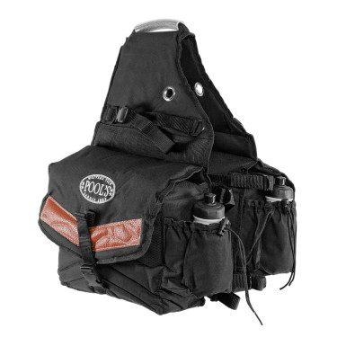 Alforje traseiro acolchoado com 2 bolsos Pool's Preto Alforje traseiro acolchoado com 2 bolsos Pool's Preto
