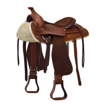 Sela Prime Lakota com assento de camurça Sela Prime Lakota com assento de camurça