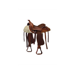 Sela Prime Lakota com assento de camurça Castanho Sela Prime Lakota com assento de camurça Castanho