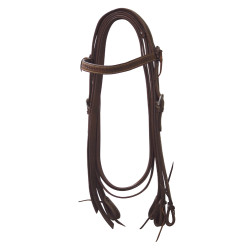 Bridão western Lakota com flores e rédeas Bridão western Lakota com flores e rédeas