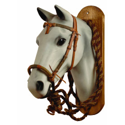 Conjunto bosal Pool's em couro trançado D488