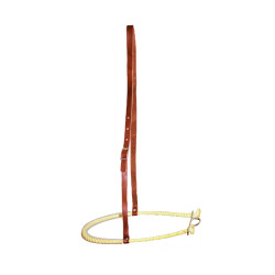 Noseband Pool's 555 em couro com rawhide Noseband Pool's 555 em couro com rawhide