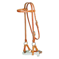 Side-pull western Pool's 2raw em couro Side-pull western Pool's 2raw em couro