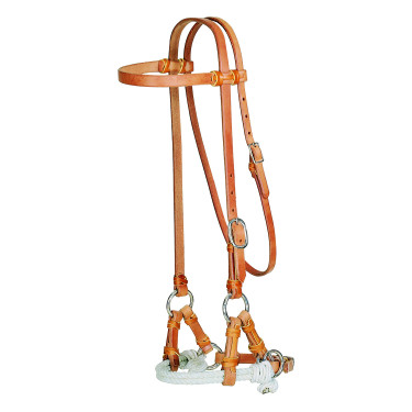 Side-pull western Pool's 2raw em couro Side-pull western Pool's 2raw em couro