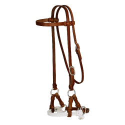 Side-pull western Pool's 2raw em couro Side-pull western Pool's 2raw em couro