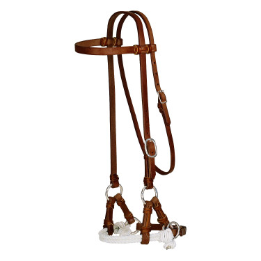 Side-pull western Pool's 2raw em couro Side-pull western Pool's 2raw em couro