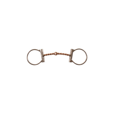 Mors western em aço inoxidável D Pool com ponta de cobre torcida Mors western em aço inoxidável D Pool com ponta de cobre torcida