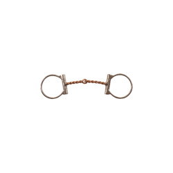 Mors western em aço inoxidável D Pool com ponta de cobre torcida Mors western em aço inoxidável D Pool com ponta de cobre torcida