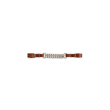 Gourmette de couro Lakota com corrente dupla Gourmette de couro Lakota com corrente dupla