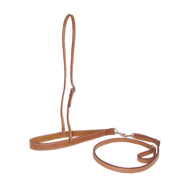 Noseband com tie down Pool's em couro basket Noseband com tie down Pool's em couro basket